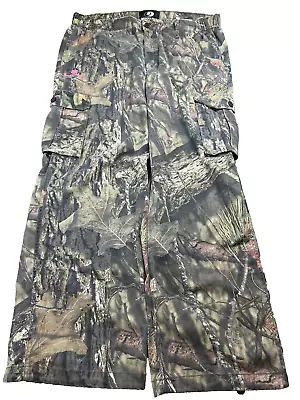 Mossy Oak Camo Cargo Pants Women's XL Green Brown Pink Break Up Country Hunting • $19.87