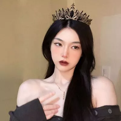 $14.72 • Buy Women Baroque Crystal Crown  Tiara Headband Bridal Wedding Hair Jewelry Fashion