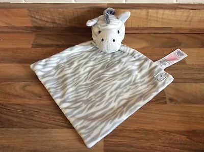 Tesco F&F Baby Grey Zebra Comforter Blankie Soft Toy Giraffe Soother • £7.99