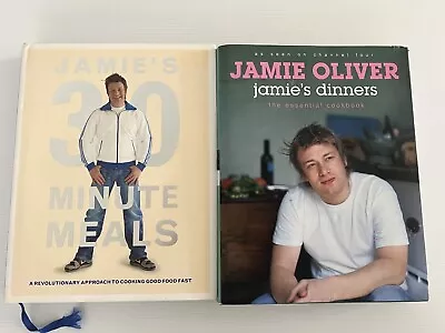 2x Jamie Oliver Cook Books Recipe Jamie’s Dinners & 30 Minute Meals Hardcover • $24.95