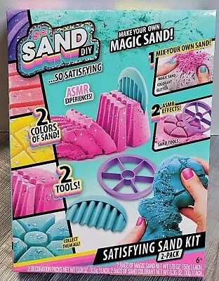 🔥So Sand DIY Satisfying Sand Kit 2-Pack Kinetic Magic Sand ASMR Effects NEW🔥 • $15