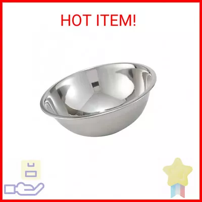 Winco 8-Quart Economy Mixing Bowl Stainless Steel • $6.34