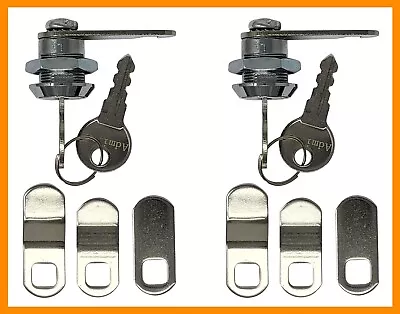 $13.99 • Buy 2x Admiral 5/8 Inch RV Compartment Door Cam Lock Camper Trailer Storage Door