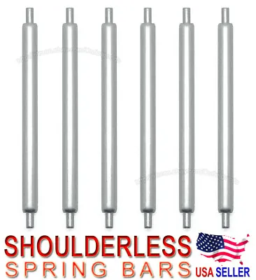 18mm ~ 22mm SHOULDERLESS Spring Bar Pin 0.9mm Tip For Drilled Pierce Lug Watch • $3