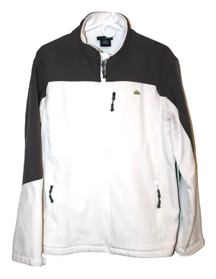 Snozu Performance White Softshell Ski Snowboarding Jacket Coat Men's Size Large • $21.60
