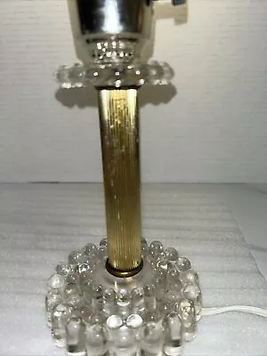 VTG Crystal? Cut Glass And Brass Pole Lamp From The 1930’s • $75