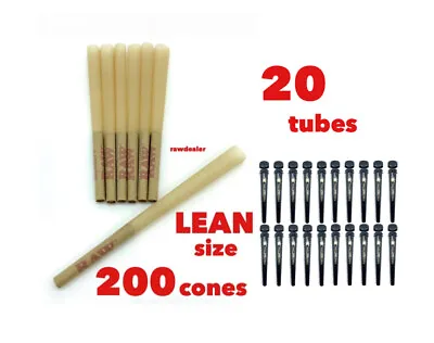 RAW Classic LEAN Size Pre Rolled Cone + Philadelphia Cone Tube • $125.99