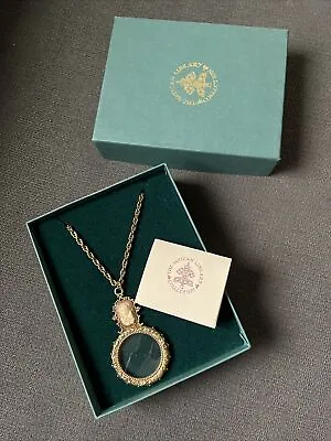 The Vatican Library Collection Vintage Style Magnifying Glass Pendant Necklace • $75