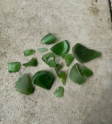 Lot Of Genuine Patapsco River Maryland Tumbled Beach Glass Emerald Green Nice • $6.49