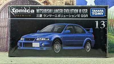 Tomica Premium #13 Mitsubishi Lancer Evolution Vi Gsr 1/61 Scale Usa Stock!!! • $11.99