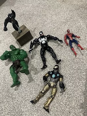 Spiderman Super Poseable Movie Figure Toybiz RARE Marvel Bundle Hulk Venom • £1.20