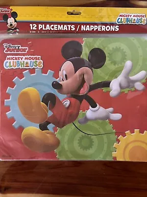Disney Junior MICKEY MOUSE CLUBHOUSE Birthday Party PAPER PLACE MATS Table Decor • $7.95