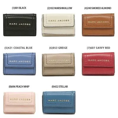 $230.60 • Buy Marc Jacobs Trifold Wallet Women's Peach, Blue, Red Compact Outlet New Japan