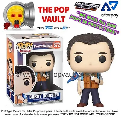 Funko Pop Vinyl Movies The Waterboy 872 Bobby Boucher Bnib + Protector Vaulted • $49.99