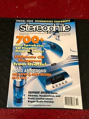$9.75 • Buy Stereophile Magazine Volume 23 No.10 October 2000