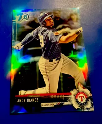 2017 Bowman Chrome Andy Ibanez 70th Blue /200 3A • $5