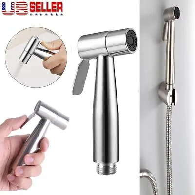 New Steel Toilet Bathroom Hand Bidet Shattaf Sprayer Muslim Shower Head 2024 • $9.79