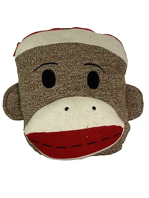 Maxx The Sock Monkey Kids Backpack Plush Adjustable Straps Hot Topic Retro Fun • $17.89