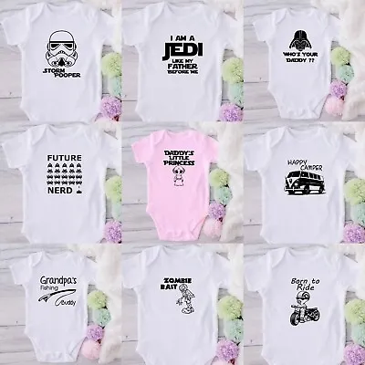 FUNNY Cute Babygrow Novelty Baby Vest Present Gift Newborn Shower • £5.99