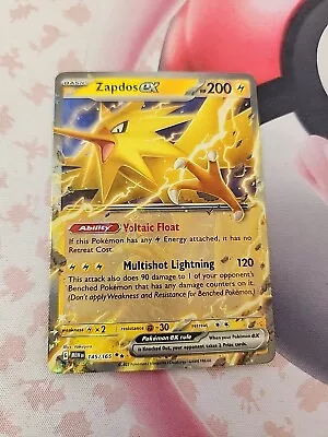 Pokemon 151 Zapdos Ex Ultra Rare  • $1.99