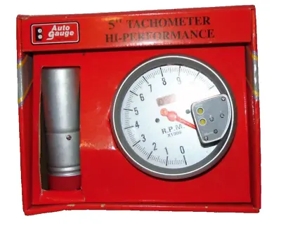 5  Auto Gauge Meter Monster Tach Tachometer Shift Lite Light Silver 11000 RPM • $99.95