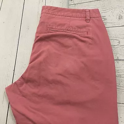 Bonobos Men's W36 X L34 Pink Straight Leg Flat Front Cotton Khaki Chino Pants • $24.99
