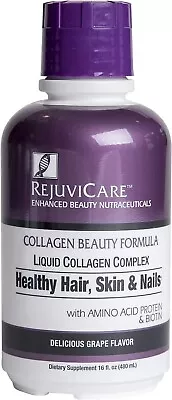 RejuviCare Collagen Beauty Formula Liquid Collagen Complex Grape 16 Oz EXP 02/25 • $13.75