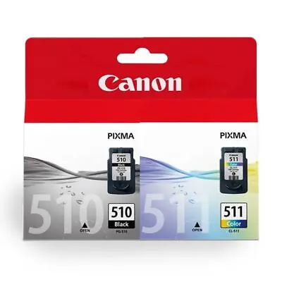 £39.98 • Buy Canon 510 & Canon 511 Black & Colour Original Ink Cartridges PG-510 CL-511