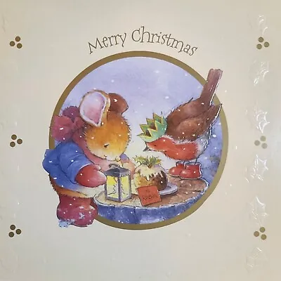 Country Companions Hallmark Christmas Card - Single Card - Cute - Mouse & Robin • £1.99