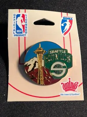 NEW Vintage Seattle Sonics Pin - Supersonics - OKC Thunder - NBA Licensed - NICE • $6.99