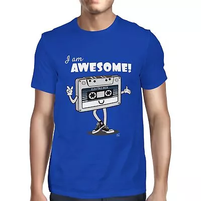 1Tee Mens I'm Awesome Cassette Tape T-Shirt • £7.99