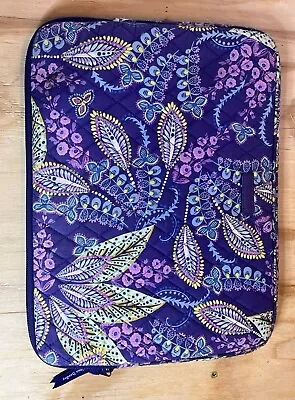 Vera Bradley BATIK LEAVES Laptop Sleeve 14” W X 10.5” H • $12