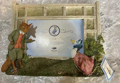 VTG Beatrix Potter Peter Rabbit/ Jemima Puddleduck 3DCharacter 4x6 Picture Frame • $24.18