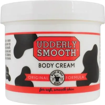 (1)-Udderly Smooth Udder Body Cream Lotion Skin Moisturizer Soften Dry 10 Oz Jar • $16.94