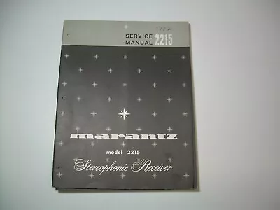 Marantz Service Manual With Schematics & Repair Info Original Marantz 2215 • $12