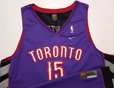 Vintage 2000 Toronto Raptors Vince Carter Nike Swingman NBA 2XL Jersey • $31