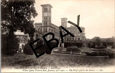 Osborne House East Front Isle Of Wight Ll Vintage Postcard • £4.99