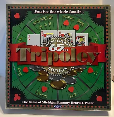 Tripoley 65th Anniversary Edition Game Michigan Rummy 1997 Turntable (Cadaco) • $38.99