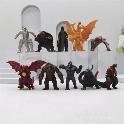 Godzilla King Kong Ghidorah Mechagodzilla Skullcrawler Gamera 10 Monster Figures • $19.99
