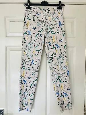 H&M Floral Slacks / Trousers Size 8 • £7.50
