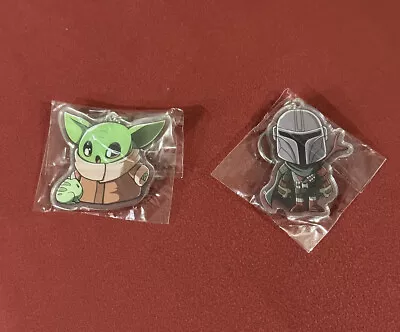 Starwars Baby Yoda  And Mandalorian Key Chain Set Of 2. • $1.99