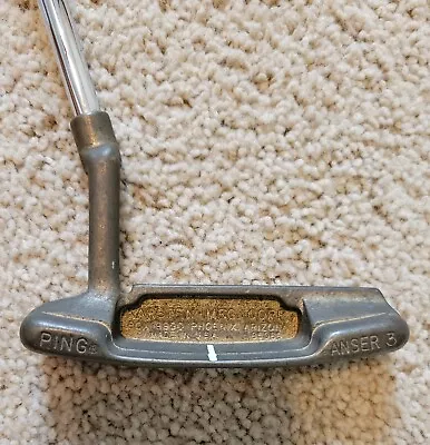 Vintage Ping Anser 3 Putter RH Original Ping Grip Steel Shaft 35.5   • $32.99