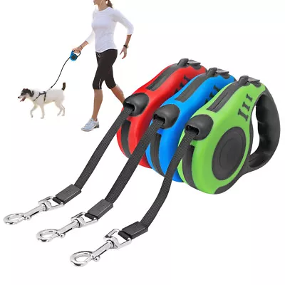 10/16ft Retractable Dog Leash Extendable Nylon Rope Dog Walking Leash For 25KG  • $13.99