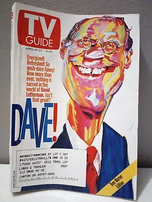 TV Guide Magazine April 14 2001 David Letterman Lauren Graham Phillip Burke • $2.72