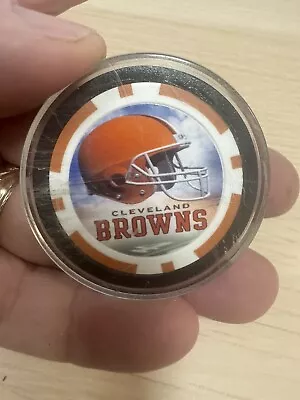 Vintage Cleveland Browns - Las Vegas Poker Chip In Hard Case • $12