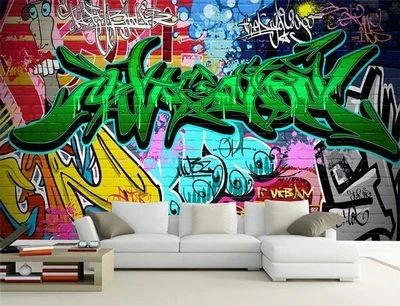 £137.39 • Buy Hip-Hop Graffiti Street Art 3D Full Wall Mural Photo Wallpaper Printed Home Deco