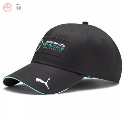 Mercedes Petronas Motorsport Baseball Cap. Unisex. Black. ORIGINAL • $39.99