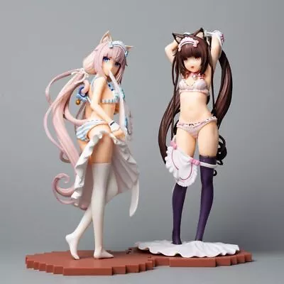 NEKOPARA Vanilla & Chocolat Changing Clothes Maid Action Figure PVC Model Toys • $46.49
