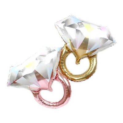 $12.33 • Buy Diamond Ring Shaped Foil Ballons Engagement Wedding Party Supplies Decorations