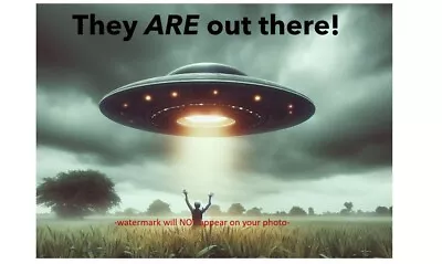 Creepy Alien UFO Invasion PHOTO Scary Weird Area 51 UFO 5x7 Art Print • $5.88